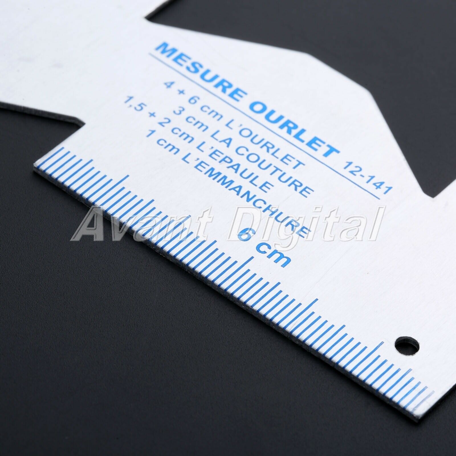 Metal Sewing Gauge Rulers Double Sides Durable Household Quilting Measuring Tool