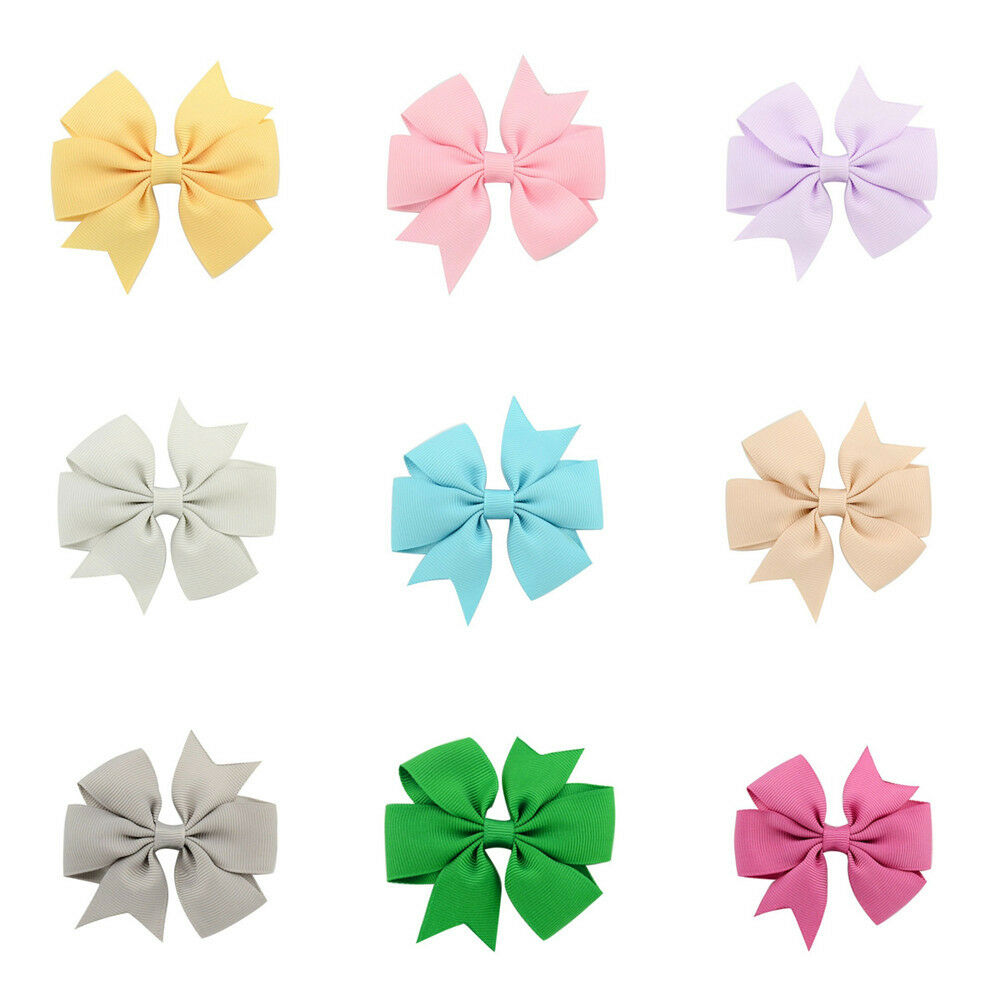 Pack of 40 Children Kids Girls Hair Pins Fishtail Bow Decor Hair Clips Headwear