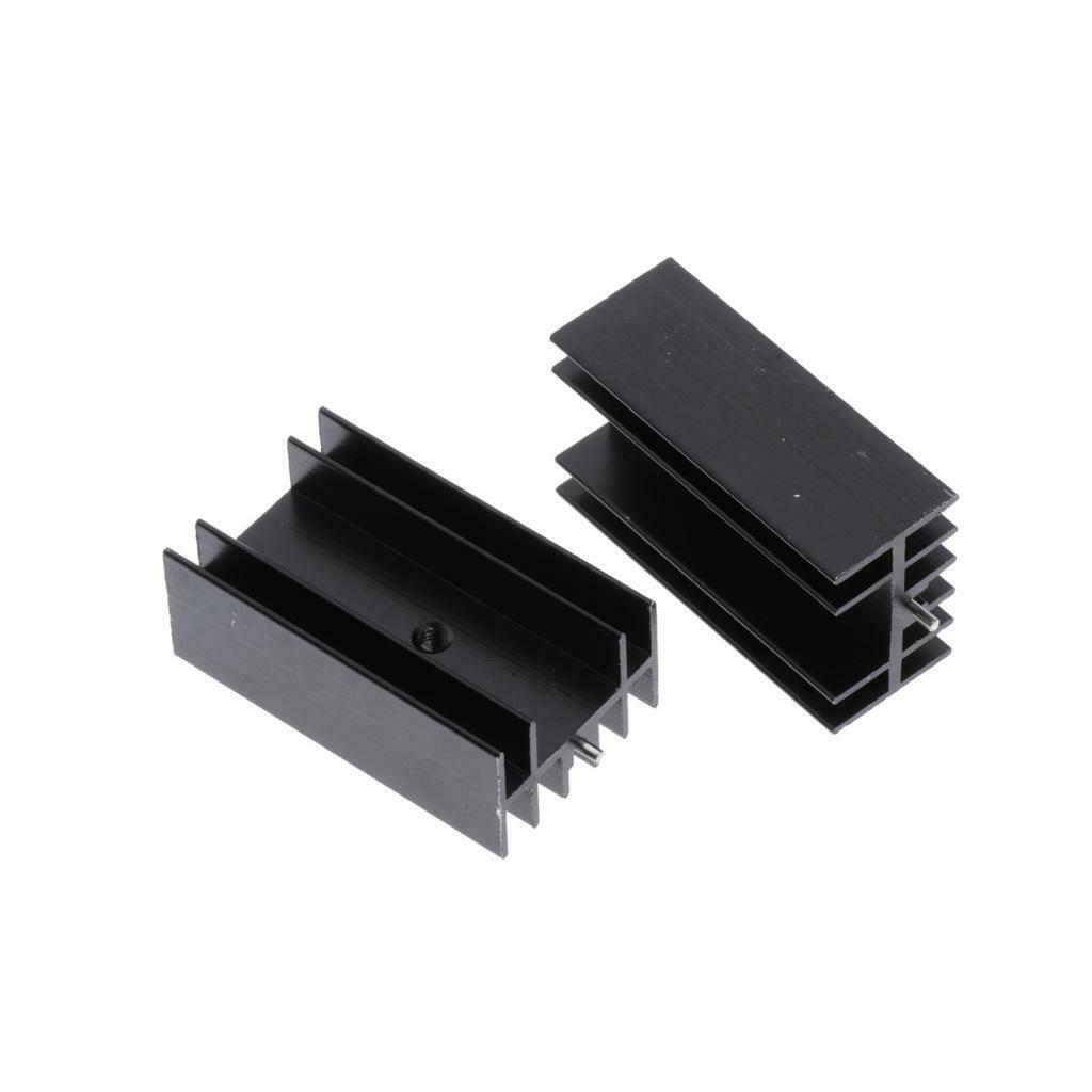 20x Triode Aluminium Heat Sink 7805 Transistor Heatsink Cooler Single Needle