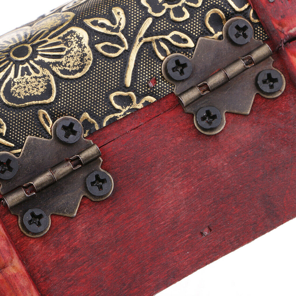 Chinese Style Jewelry Display Box Earring Storage Gift Box w/ Flowers Design