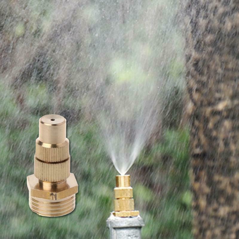 1/2" DN15 Garden Irrigation Brass Adjustable Spray Misting Nozzles Spray Head