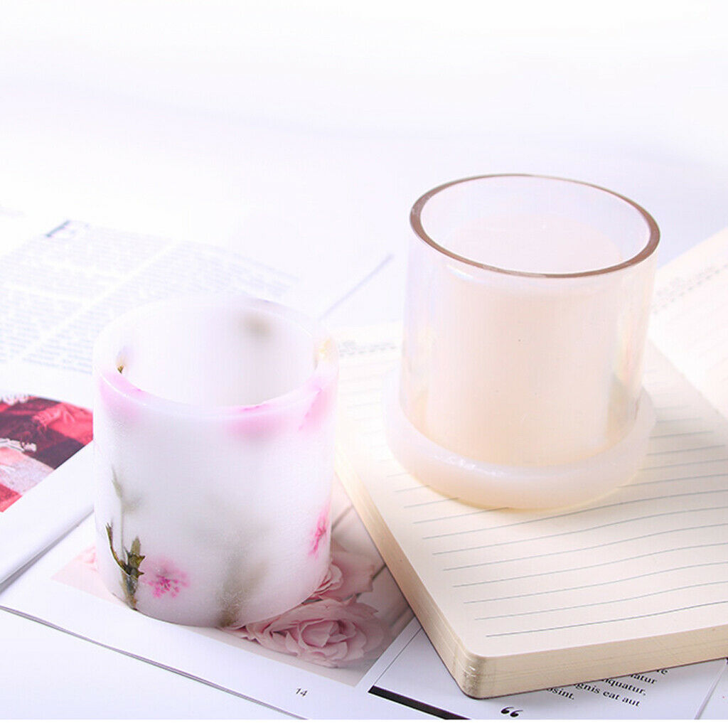 Cubic Cylindrical Cubic Hollow Mold Glass For Made Scented Candles Decorative