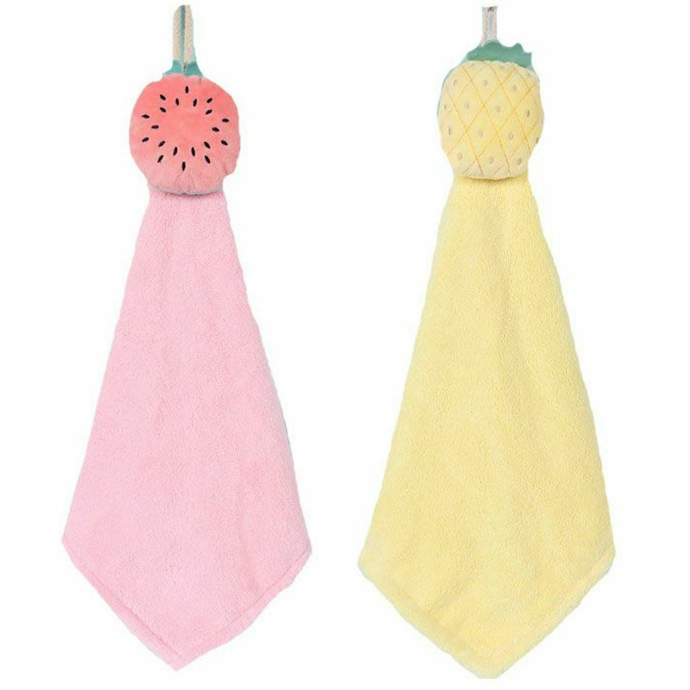 Tools Bathroom Supplies Absorbent Cloth Coral Velvet Hanging Towel Hand Towel