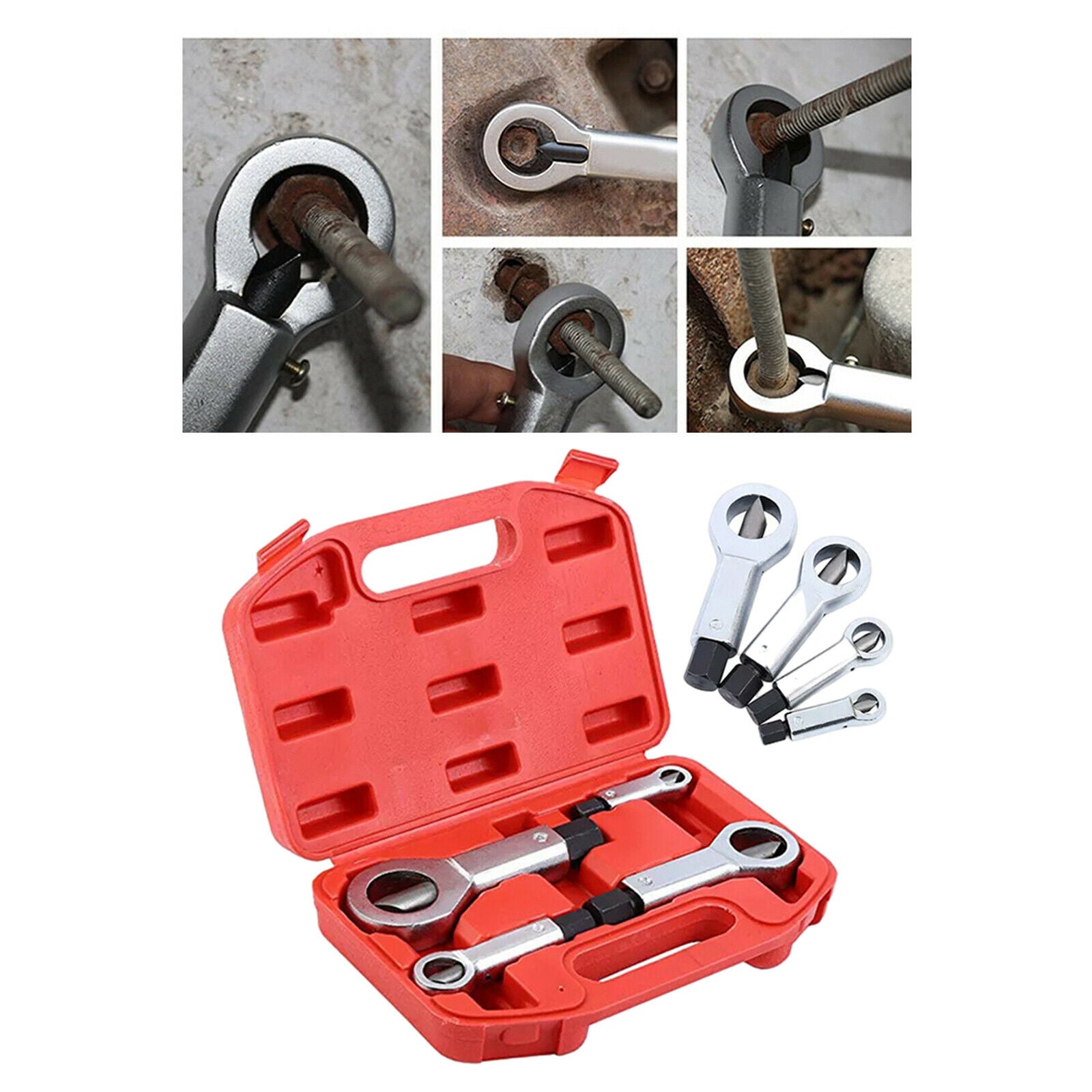 Portable Bearing Steel Nuts Splitter Rust Nut Breaker Remover Splitting Tool