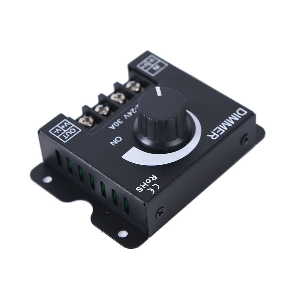 DC12v/24v 30a led switch dimmer controller for led strip single color black FADD