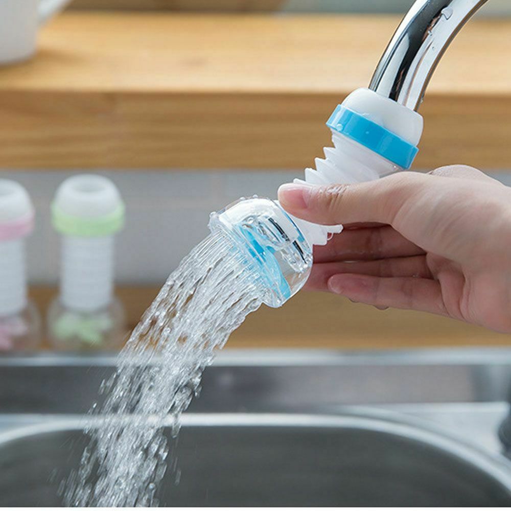 360 Degree Water Tap Extension Multicolor Adjustable Kitchen Accessories