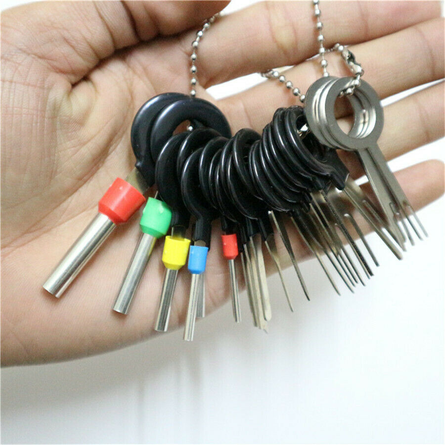 21 Pcs/Set Terminal Removal Electrical Wiring Crimp Connector Pin Extractor Kit