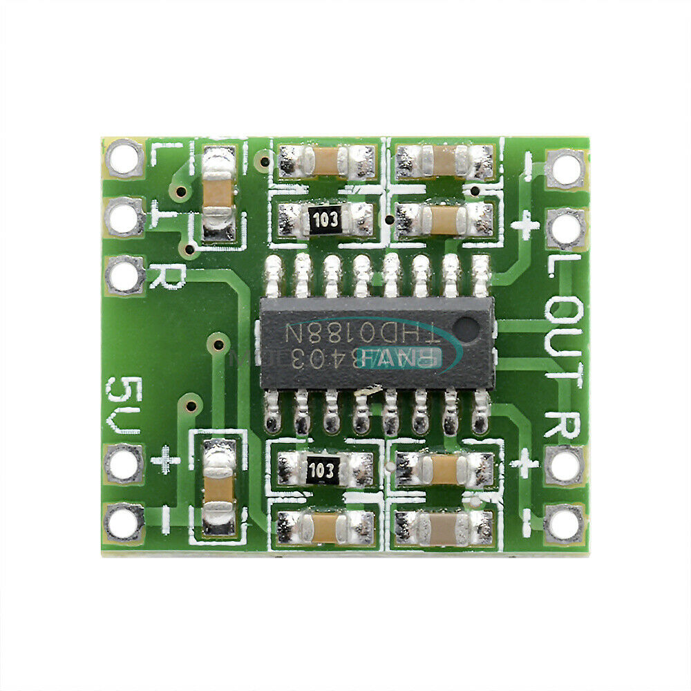 2PCS DC5V Amplifier Board Class D 2*3W USB Power Mini PAM8403 Audio Module