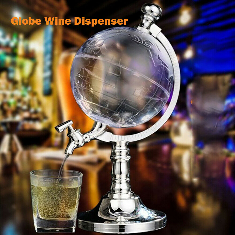 Globe Wine Decanter Dispenser Bar Beverage Drink Alcohol Liquor Beer Whiskey