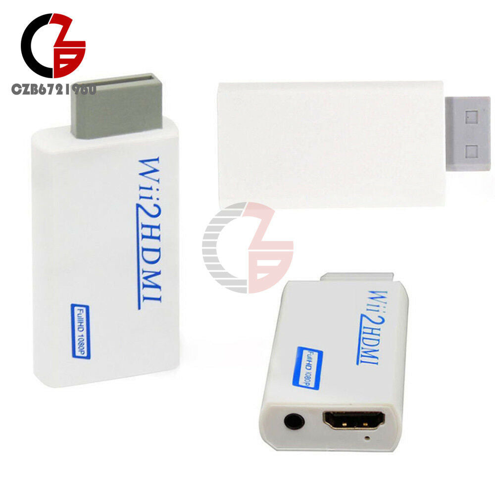 New Wii to HDMI Wii2HDMI 720p/1080P Upscaling Converter Adaptor +3.5MM
