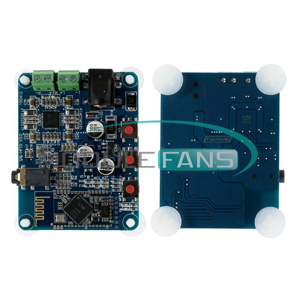 10W+10W 2X10W DC 12V Bluetooth 4.0 PAM8610 Audio Receiver Stereo Amplifier Board