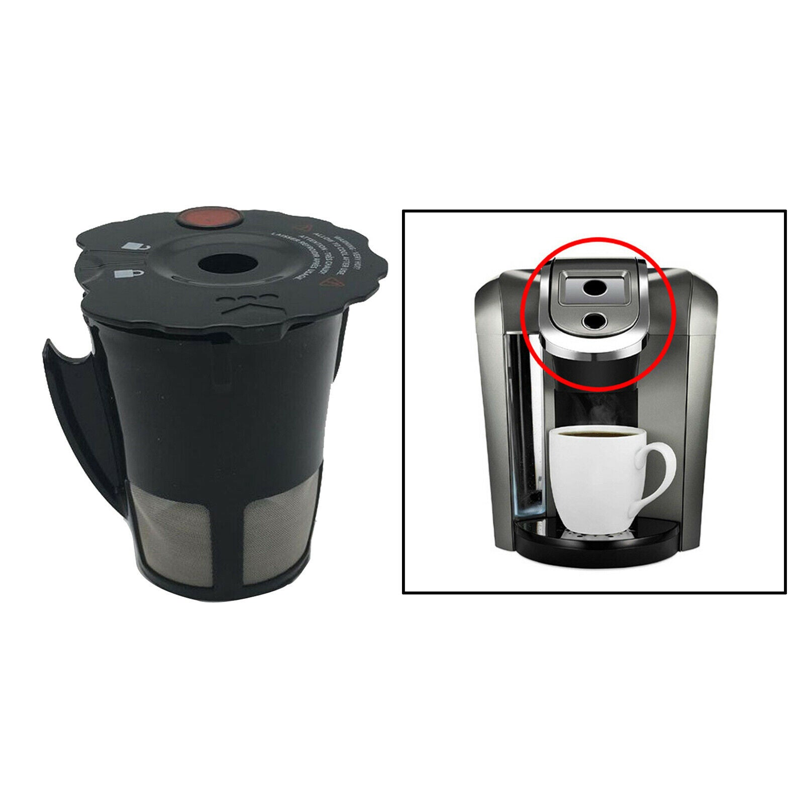Universal Reusable K Cups For Keurig 2.0 Brewers Refillable Single Cup