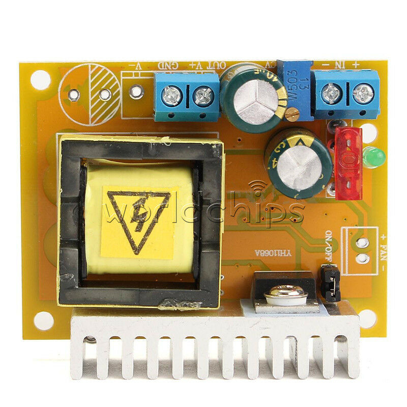 DC-DC 8~32V to 45~390V High Voltage Boost Converter ZVS Step-up Booster Module