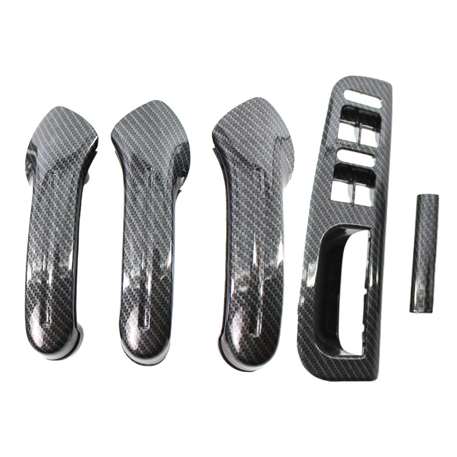 Door Cover Window Switch Bezel For VW Jetta Golf MK4 1999-2004 Carbon Fiber