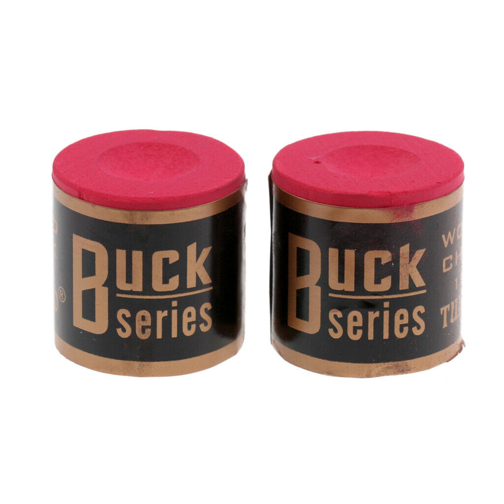 6 Blocks of Premium Snooker Billiards Pool Cue Stick Tip Chalk Set 3 Colors