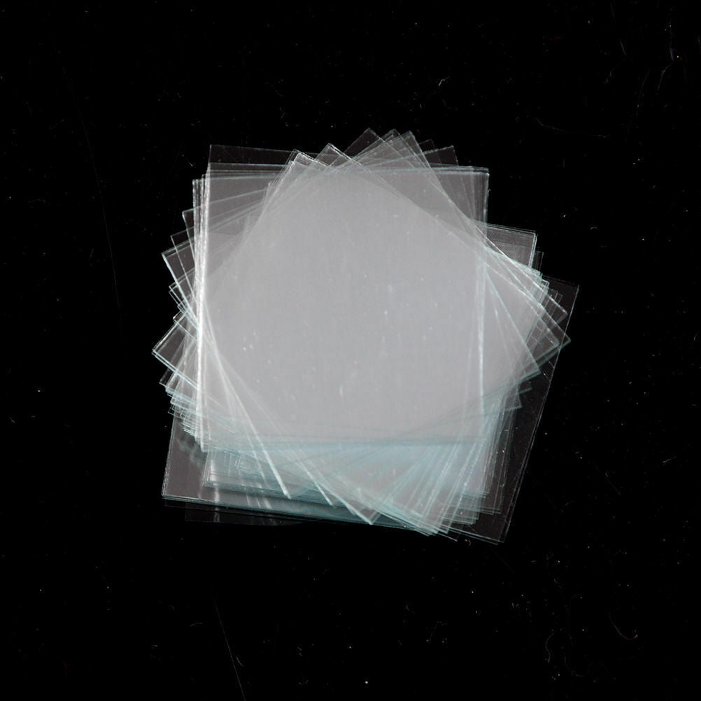 100 pcs Glass Micro Cover Slips 24x24mm - Microscope Slide Covers CSY