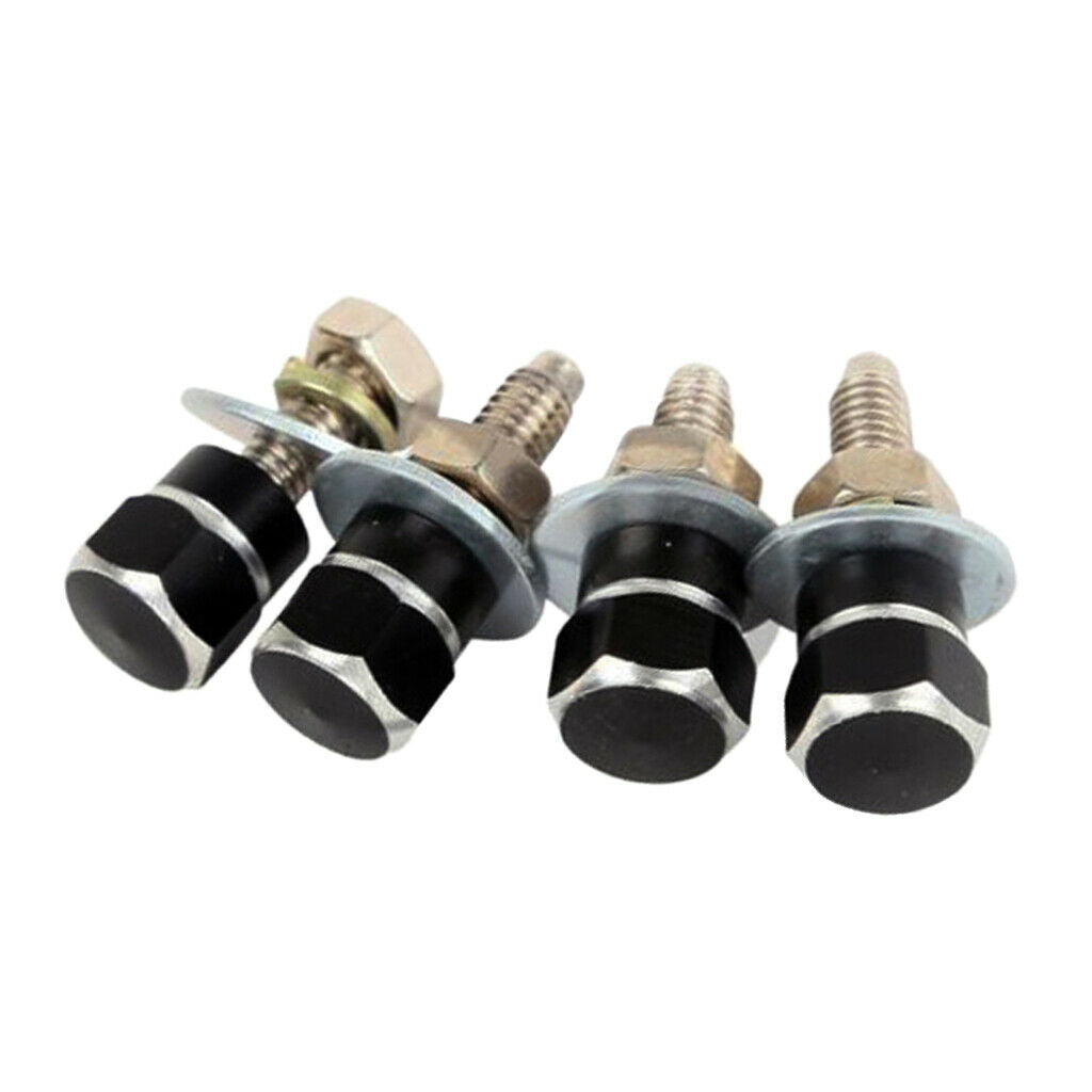 4 Motorbike Aluminum Alloy Hexagon license tag frame Bolts Hanging Fasteners