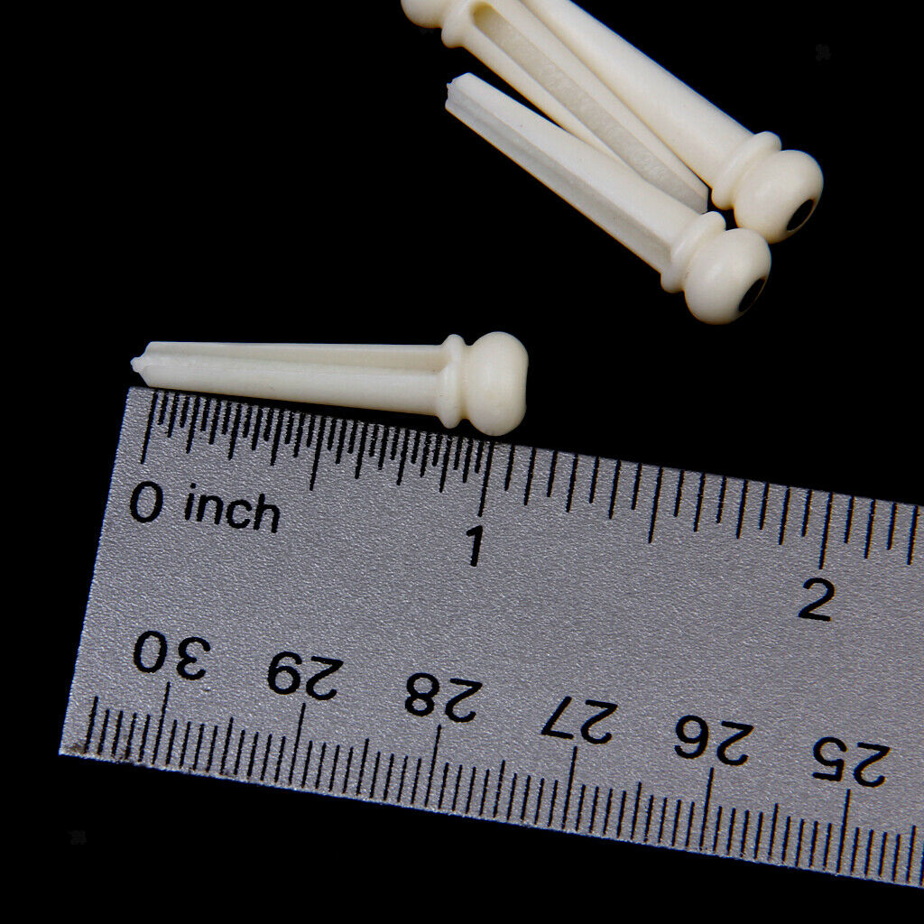 Sattle Nut Set + 6pcs Ebony Pins + 6pcs Artificial Bone Pins For