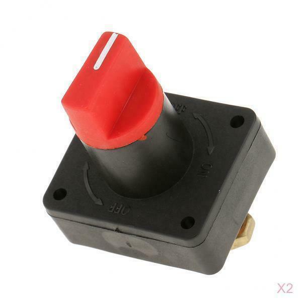 2pack Plastic 100A Battery Rotary Cut Off Switch Car Motorcycle Camper