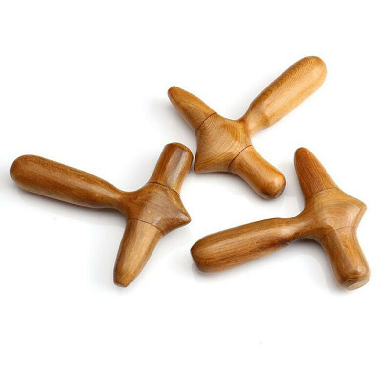 Thai Massage Wooden Tools Foot Face Body Spa Therapy Wood Stick Reflexology  BU
