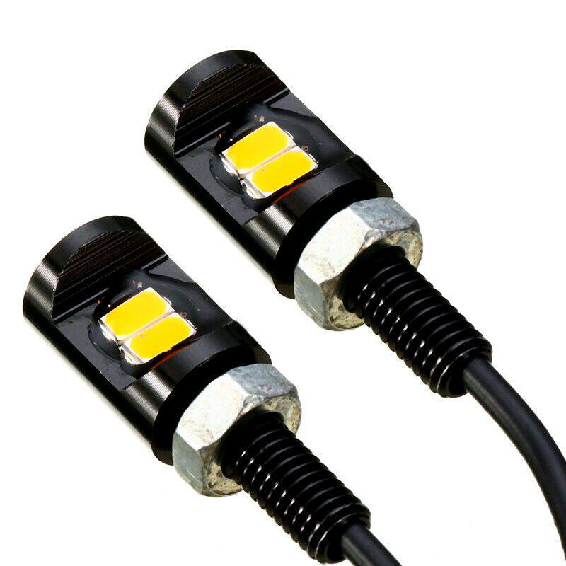 2x 2LED Truck Trailer License Plate Tag Light Brake Reversing Lamp Waterproof