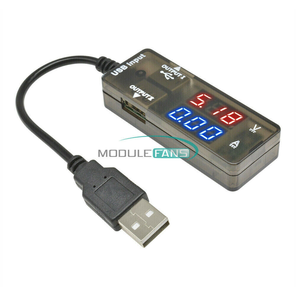 Digital LED USB Charger Doctor Voltage Current Meter Tester Power Detector Cable