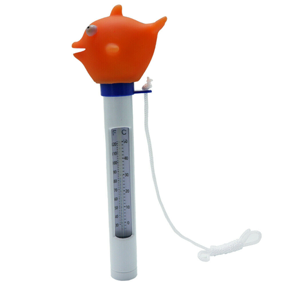 Cartoon Animal Floating Thermometer with String for Hot Tub Spa Shark