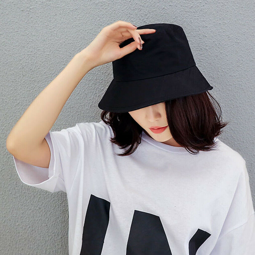 3pcs Bucket Hat Unisex Solid Fisherman Sun Hat Outdoor Hip Hop Basin Hat