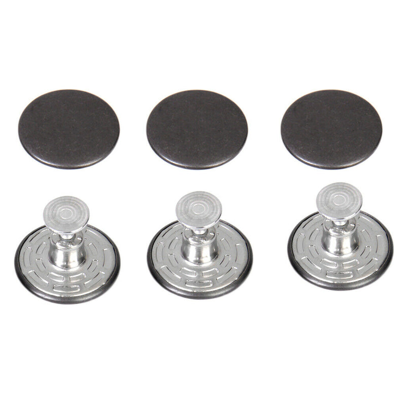 6x Hammer On Metal Snap Buttons Rivets Denim Jeans DIY Repairs Trousers 20mm