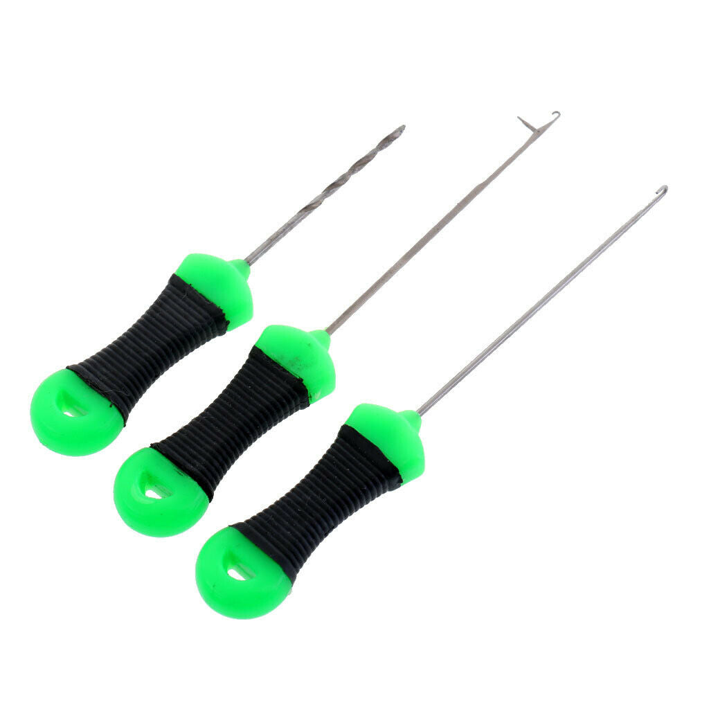 3 Pieces Fishing Bait  Tool Boilie Stringer Hook Needles