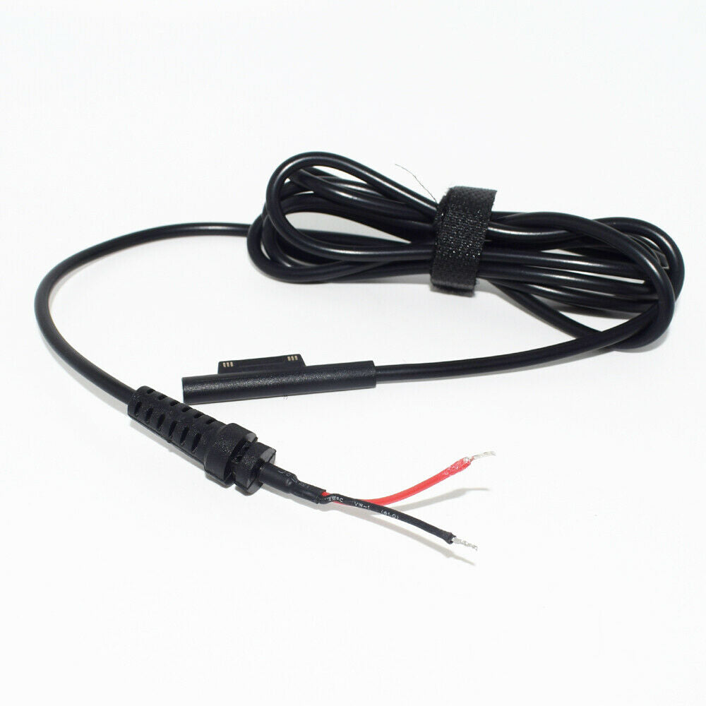 10pcs 1.5M/5FT Microsoft Surface RT Pro 4 Tablet Pigtail DIY Cord Cable Black