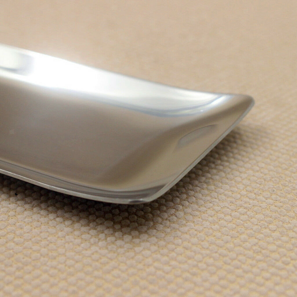 Stainless Steel Towel Dish Snack Tray Fruit Salad Plate Napkin Holder,Flat