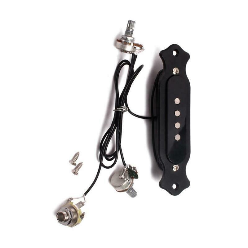 Soundhole Prewired Active Pickup 4 String For Cigar Box Guitar Parts Accessories