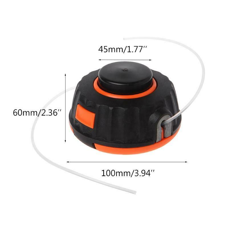 Universal Garden Trimmer Head Line Pump 2 Lines Strimmer Brush Cutter Lawn Mower