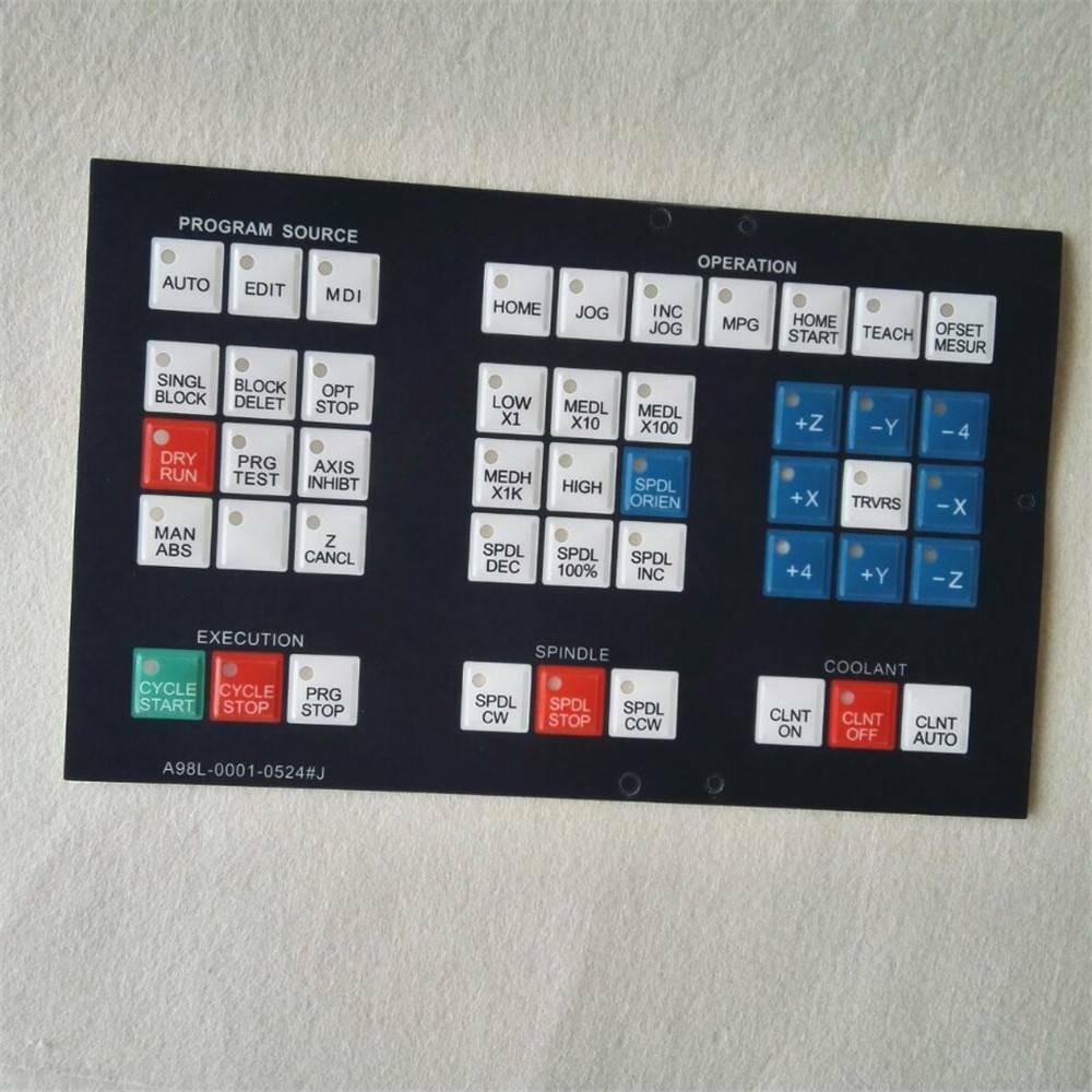 For Fanuc A98L-0001-0524#J A98L00010524J Membrane Keysheet Keypad