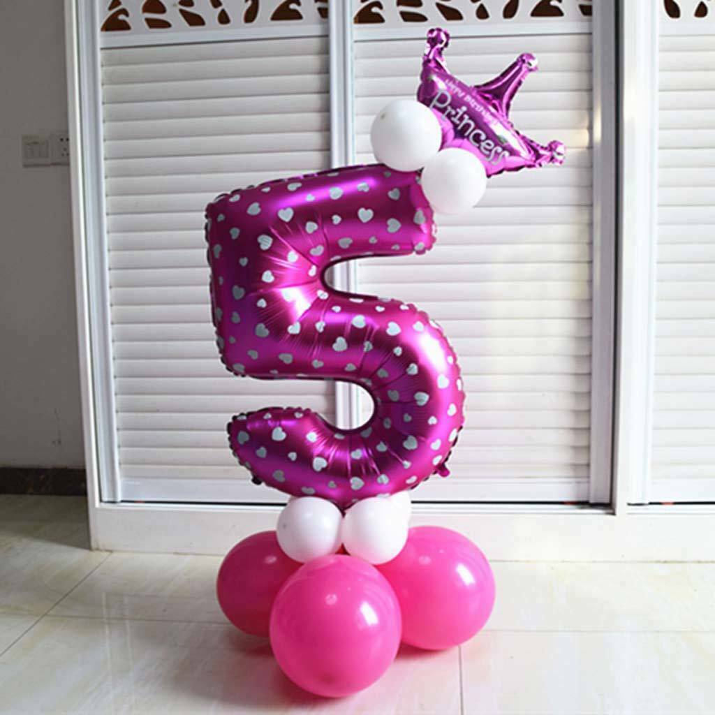 2 Set Balloons  Number Long Balloons And Latex Balloons for Home Party Ornament