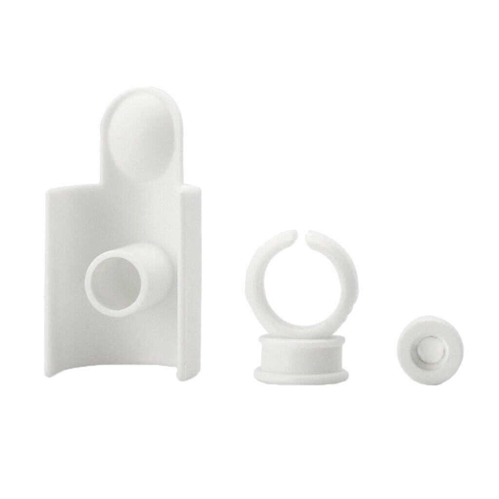 3pcs False Eyelashes Extension Eye Lash Strip Pad Holder Tray Pallet Glue Ring