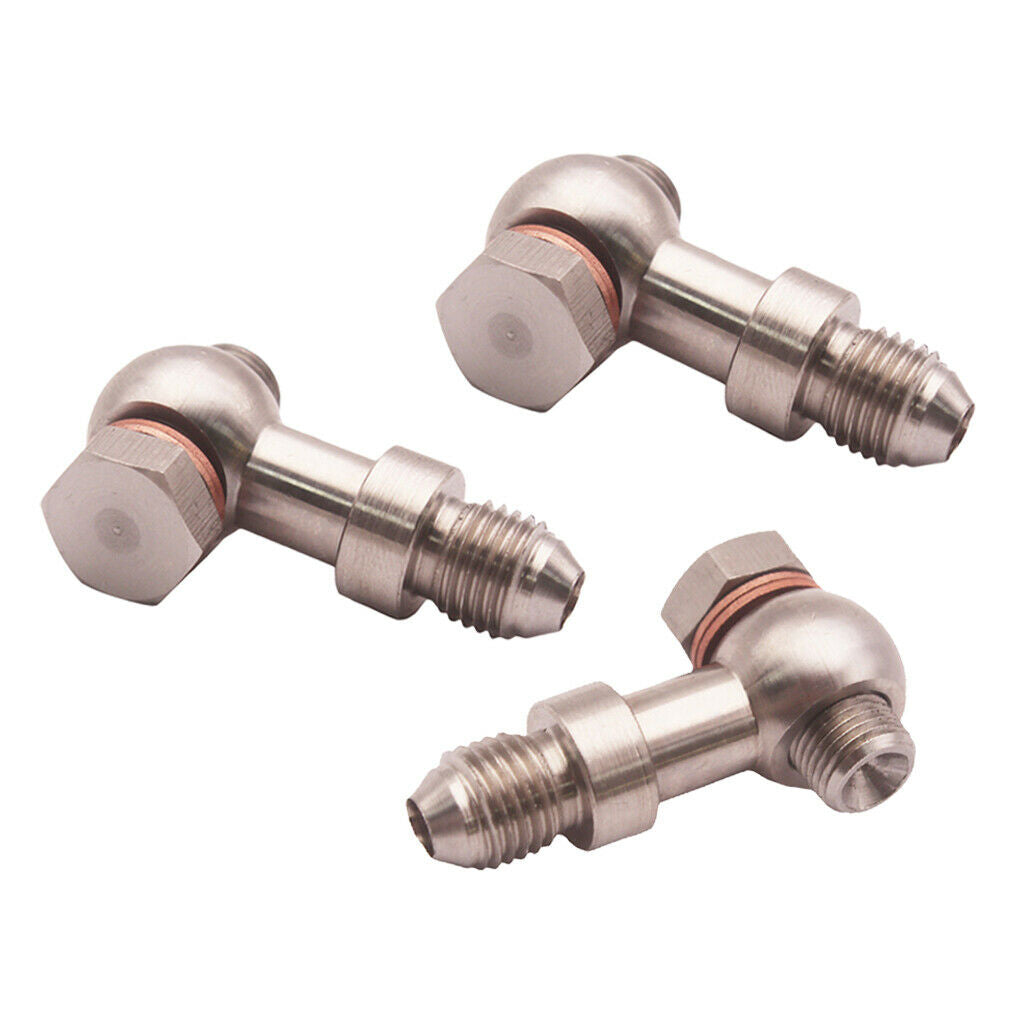 3 Set M10x1.0 4AN Turbo Aluminium Oil Banjo Bolt Fitting 1.5mm Restrictor