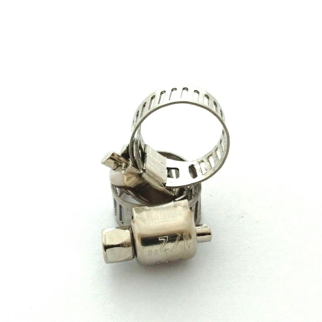 10pcs Hose Clip Set Tube Clamp Easy Turn Butterfly Jubilee Type 8-12mm Clamp