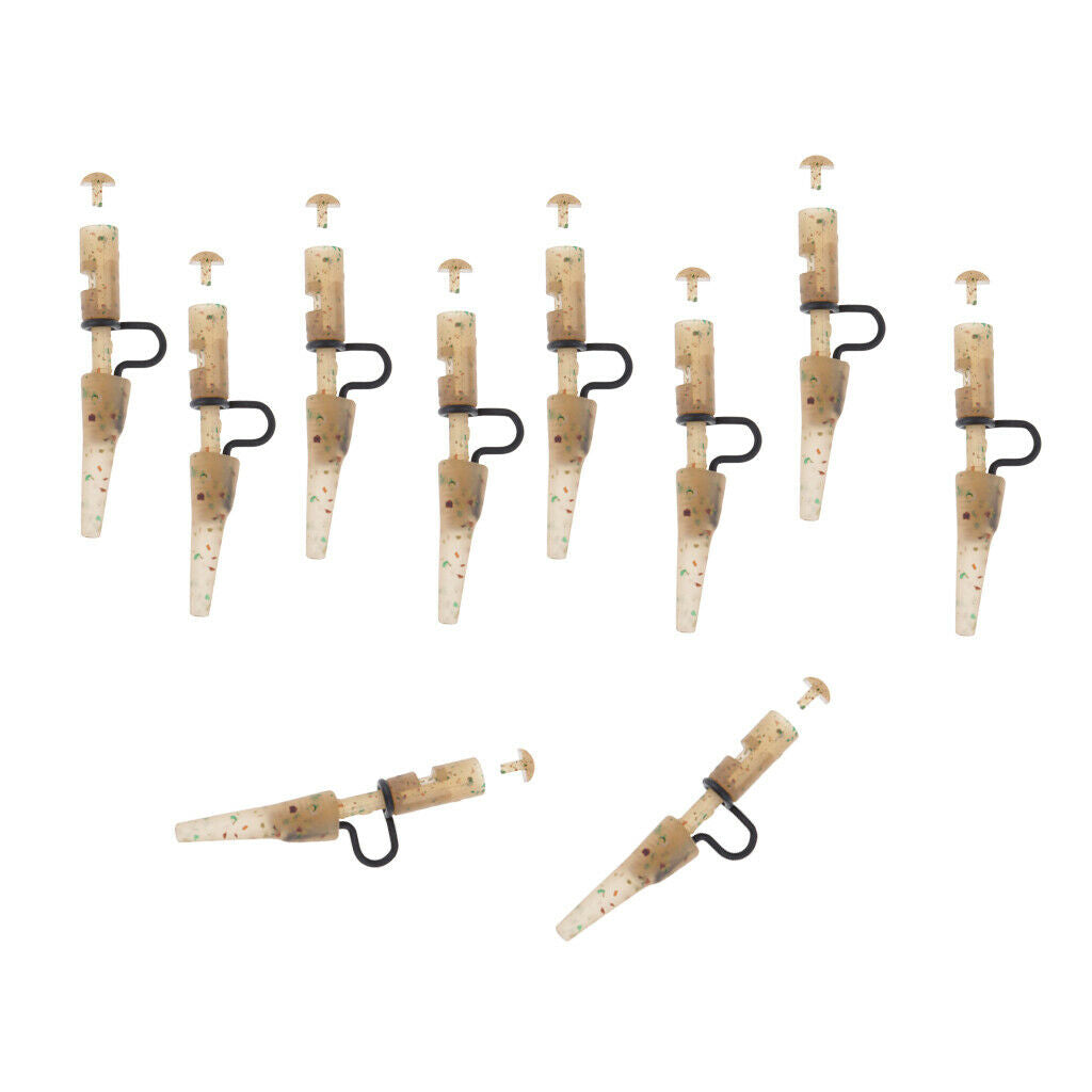 10pcs Carp Fishing Heavy Duty  & Tail Rubber Accessories
