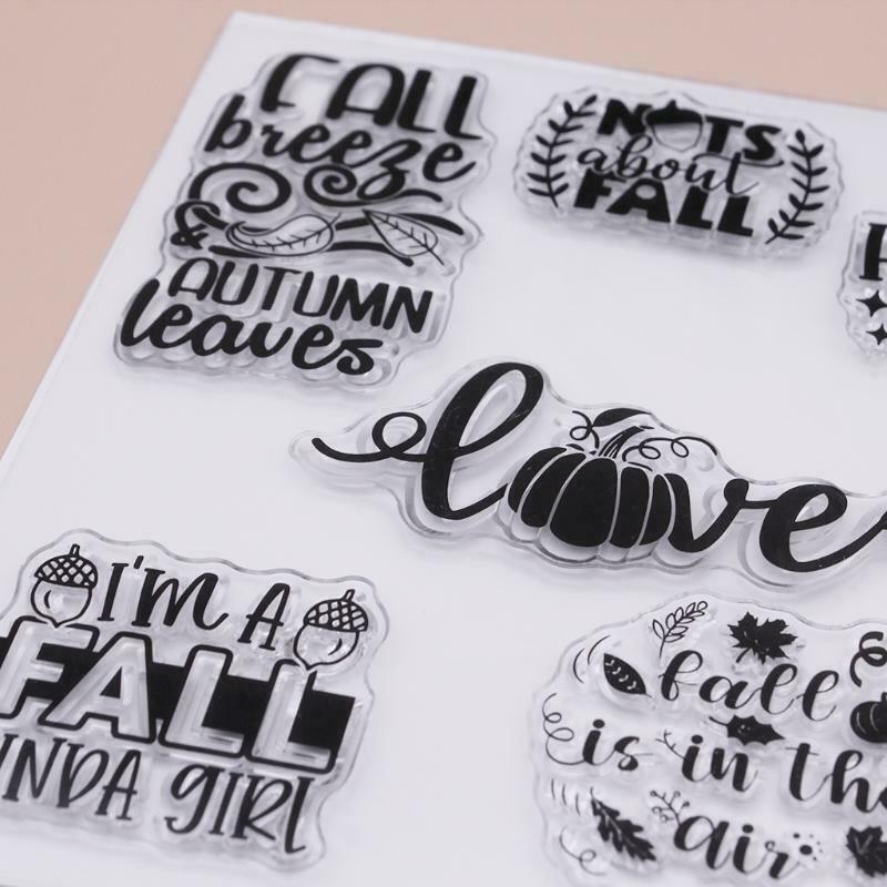 Autumn Harvest Silicone Clear Seal Stamp DIY Scrapbooking Embossing Photo Album
