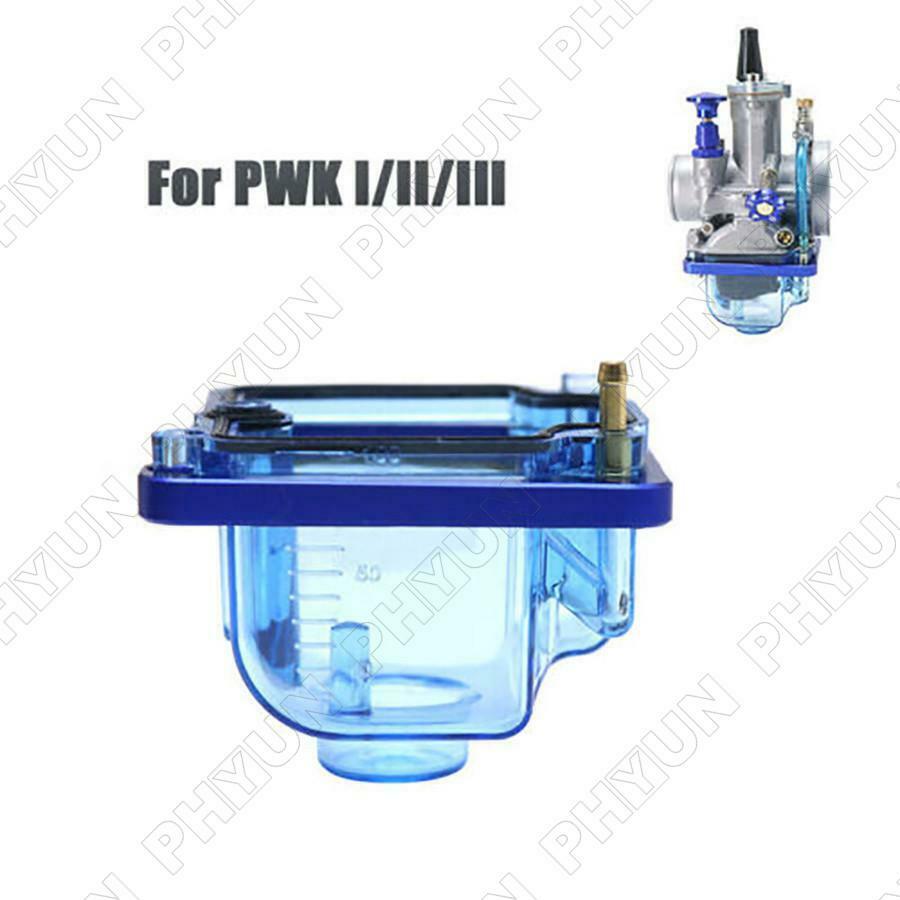 For PWK I/II/III Transparent Carburetor Bottom Float Bowl Plastic Shell Blue