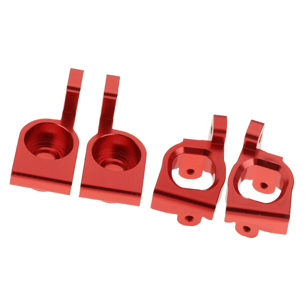 Set of 4 1/14 RC Rear and C Hub Carrier for WLtoys 144001 Car DIY Upgrade