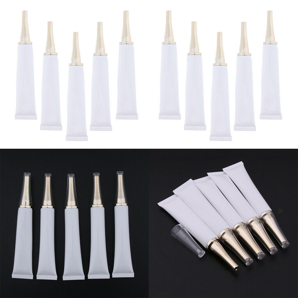 10PCS 20ML Empty  Bottle Clear Empty Refillable Plastic Cosmetic Tube