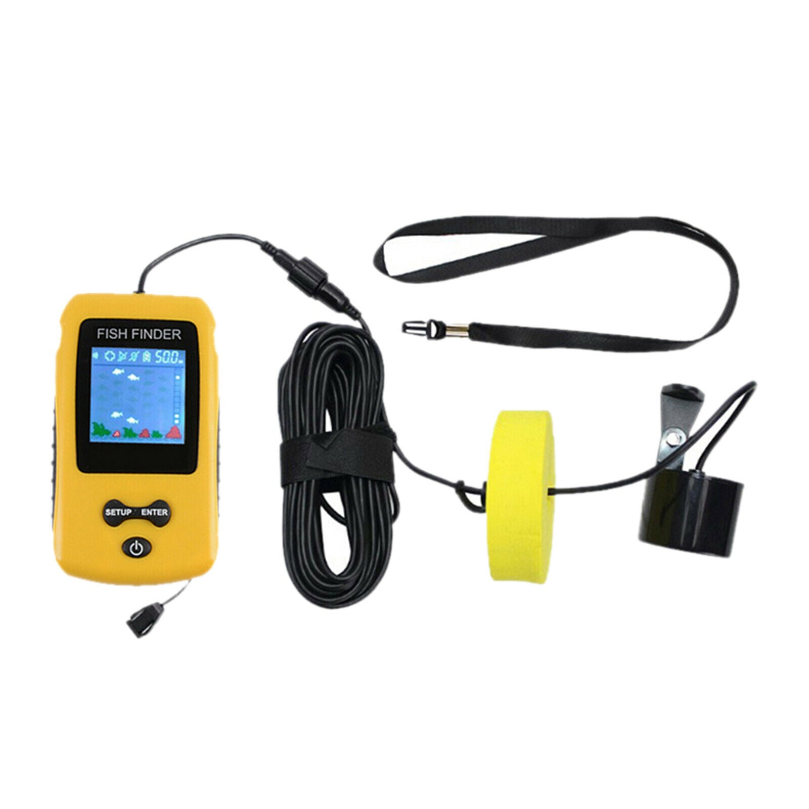 Portable Handheld Fish Finder 100m Sounder Sonar Sensor Fishfinder Kayak