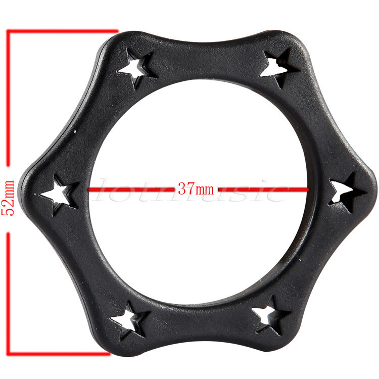 4 Pcs Black Wireless Microphone MIC Anti-rolling Protection Ring Shakeproof