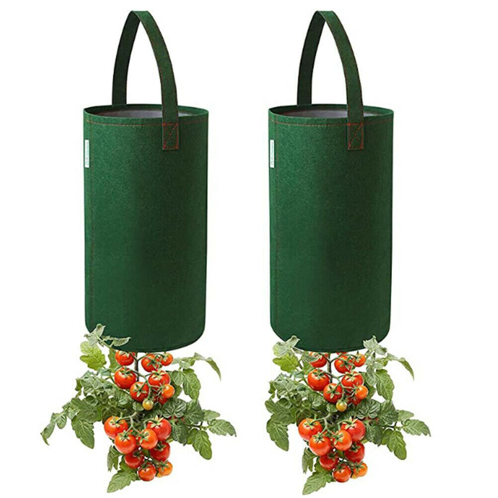 Felt Hanging Tomato Grow Bag Upside Down Planter Multi-function Strawberry Bags
