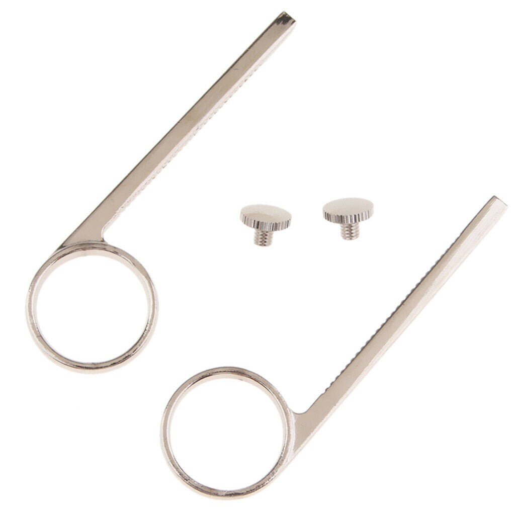 Pack of 2 Trumpet Finger Ring Valve Slide for Brass Instrument Repair Parts