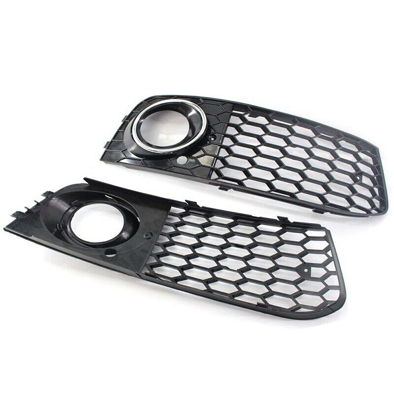 New Electroplated Perforation Chrome  Honeycomb Front Fog Light Lamp Cover GriD6