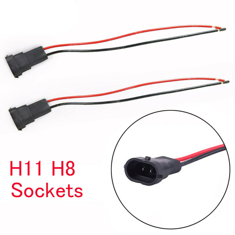 H11 H8 880 881 Male Adapter Wiring Harness Socket Wire For Headlight Fog Light